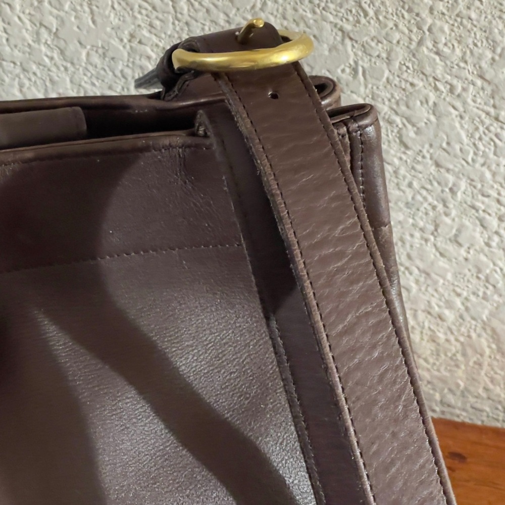 Coach Dark Brown Leather Handbag - Picture 3 of 10